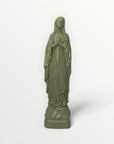 Vierge Marie de Lourdes 12 cm vert olive
