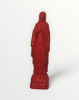 Vierge Marie de Lourdes 12 cm rouge carmin
