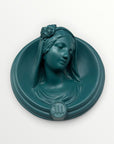 Ex-voto visage de Marie en relief - Selfie