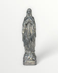 Vierge marie de Lourde 23cm argent