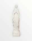 Vierge marie de Lourde 23cm blanc