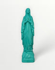 Vierge marie de Lourde 23cm bleu splash