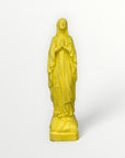Vierge marie de Lourde 23cm jaune citron