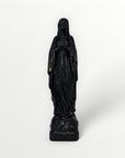 Vierge marie de Lourde 23cm noir
