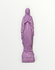 Vierge marie de Lourde 23cm parme