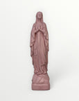 Vierge marie de Lourde 23cm rose poudré