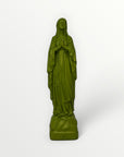 Vierge marie de Lourde 23cm vert kaki