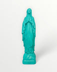 Vierge marie de lourdes 30cm bleu splash
