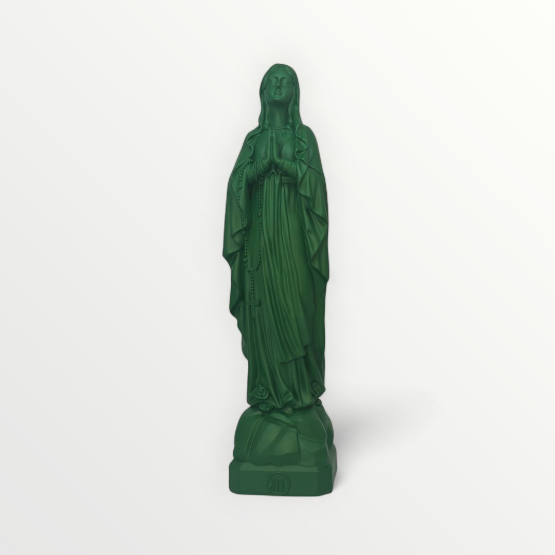 Vierge marie de lourdes 30cm jungle