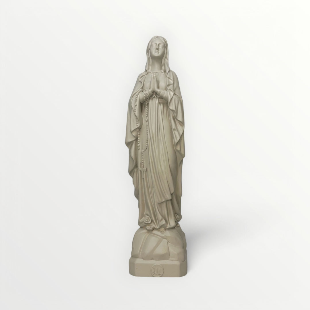 Vierge marie de lourdes 30cm lin