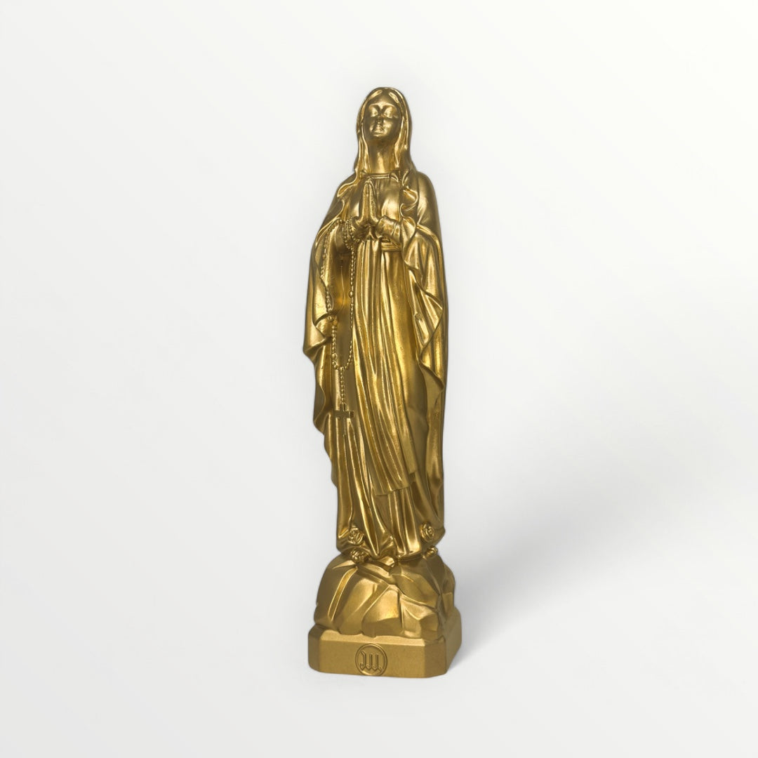 Vierge marie de lourdes 30cm or