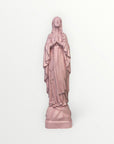Vierge marie de lourdes 30cm rose poudré