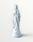 Statuettes of Mary with Flowers - timeless colors