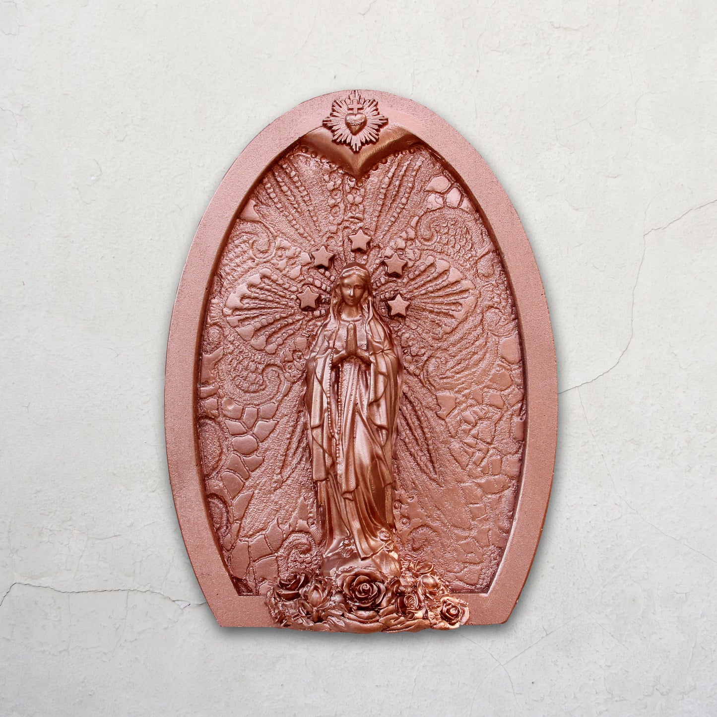 Ex-voto décoration murale "Délicate" cuivre
