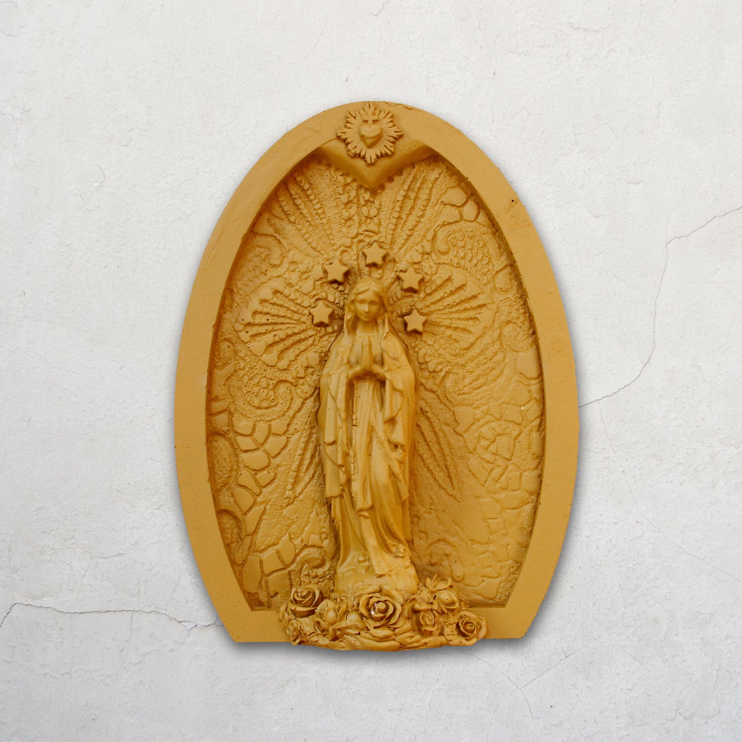 Ex-voto décoration murale "Délicate" curry