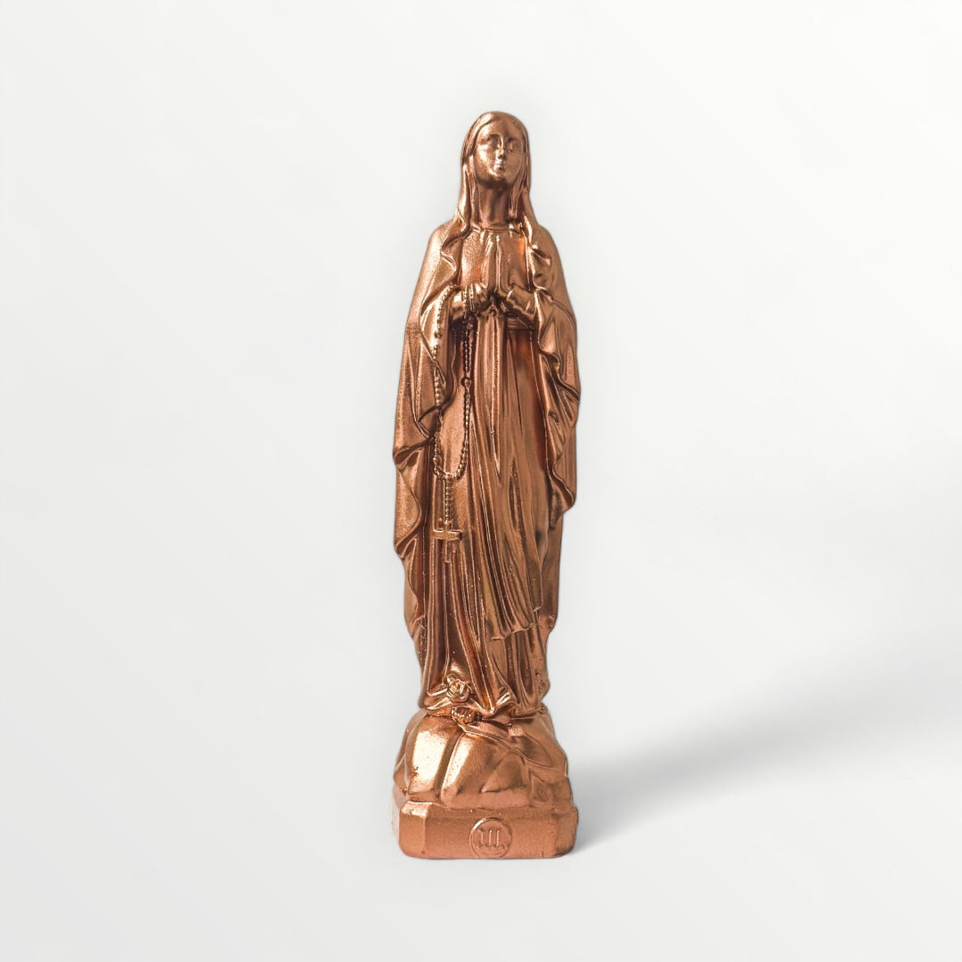 Statuette Vierge Marie Lourdes 12cm - J'AI VU LA VIERGE - Couleur intemporelle