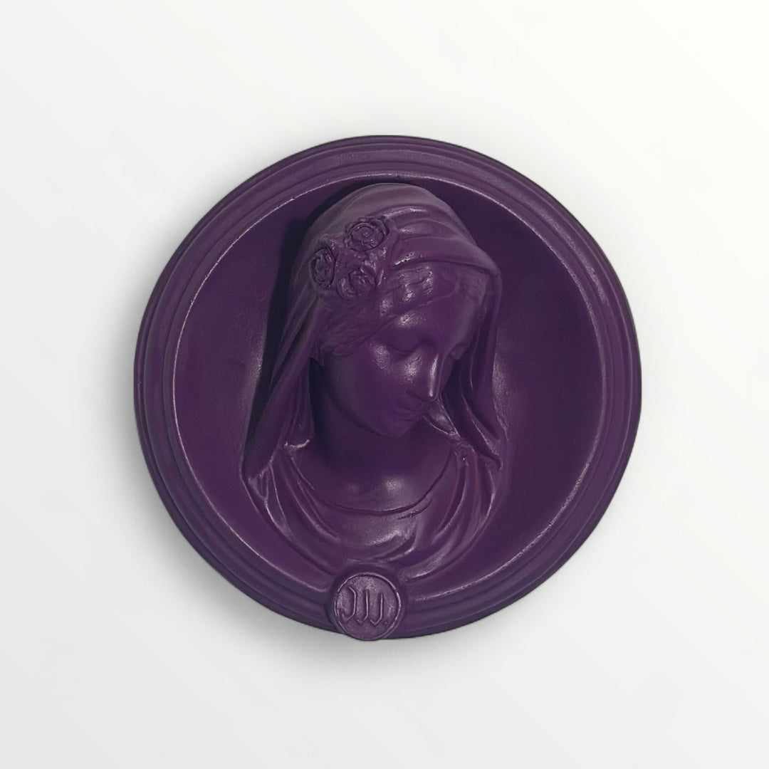 Ex-voto visage de Marie en relief - Selfie