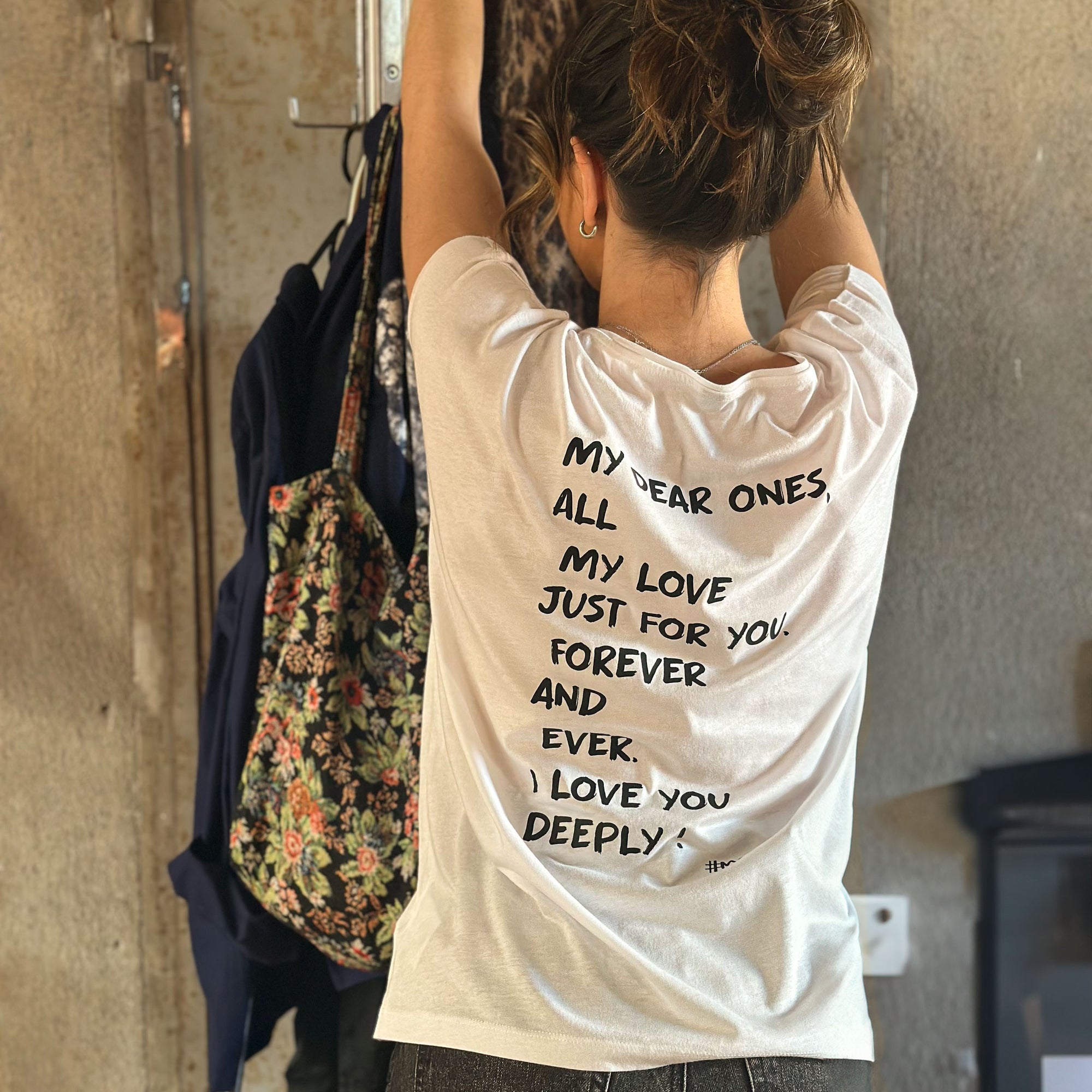 T-shirt col évasé rond manche courte - Ma déclaration