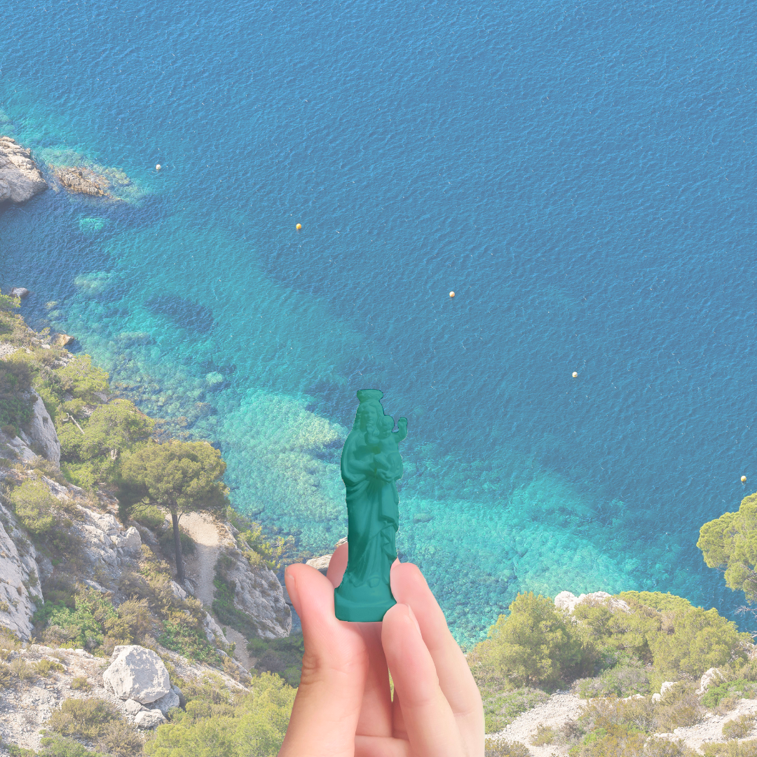 Mini figurine de Notre-Dame de la Garde splash