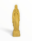 Statuette de la Vierge Marie de Lourdes, couleur Jaune Curry, collection Intemporelle – J'ai vu la Vierge
