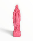 Statuette de la Vierge Marie de Lourdes, couleur Rose Bazooka, collection Intemporelle – J'ai vu la Vierge