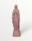 Statuette de la Vierge Marie de Lourdes, couleur Rose Poudré – J'ai vu la Vierge