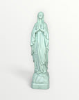 statuette de Lourdes couleur bleu nuage