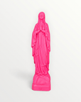 statuette de Lourdes couleur rose pink