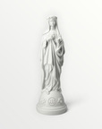 statuette marie aux fleurs blanc