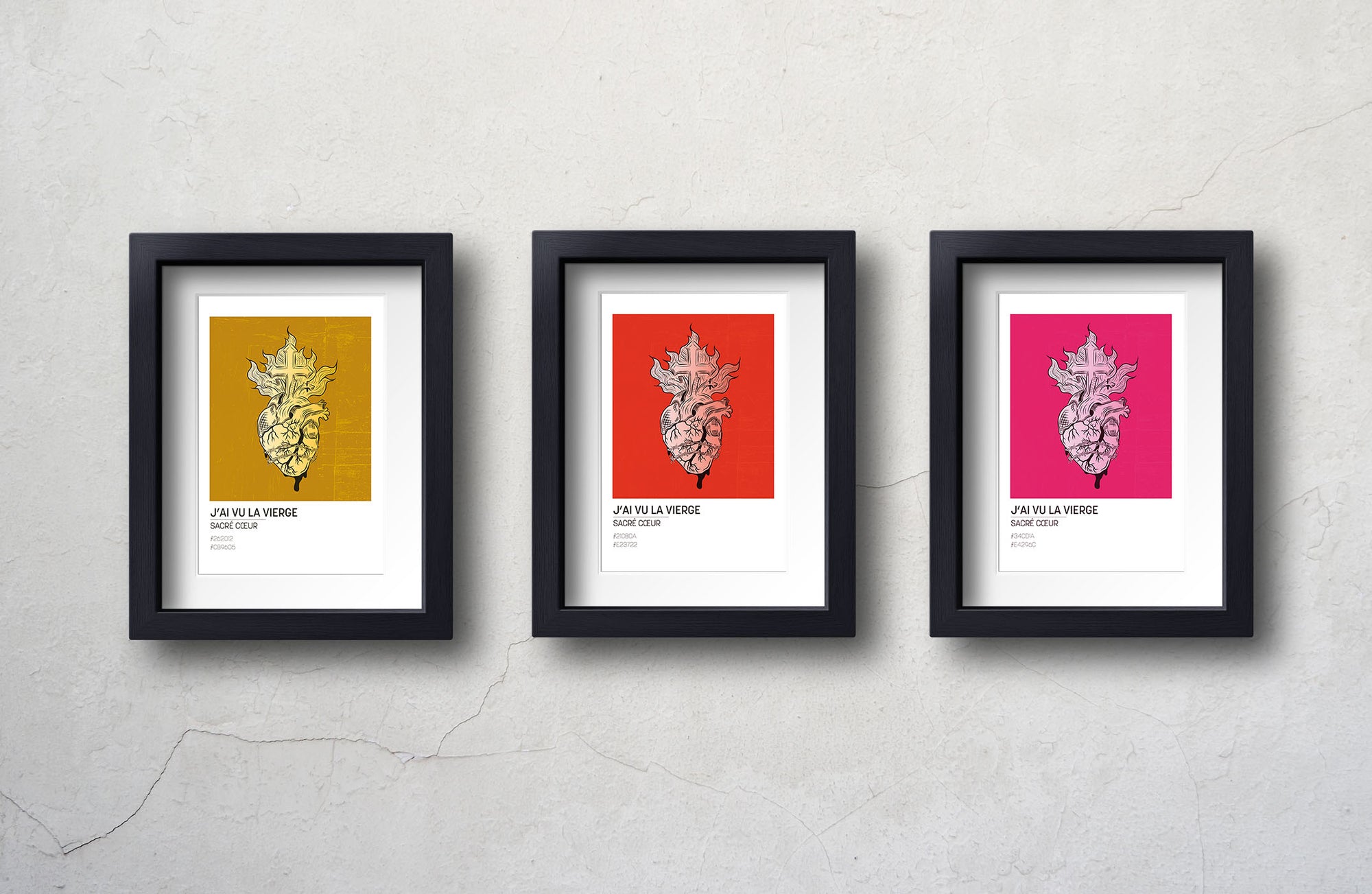 Affiche Sacré coeur (29.7 x 42cm) - J'ai vu la Vierge