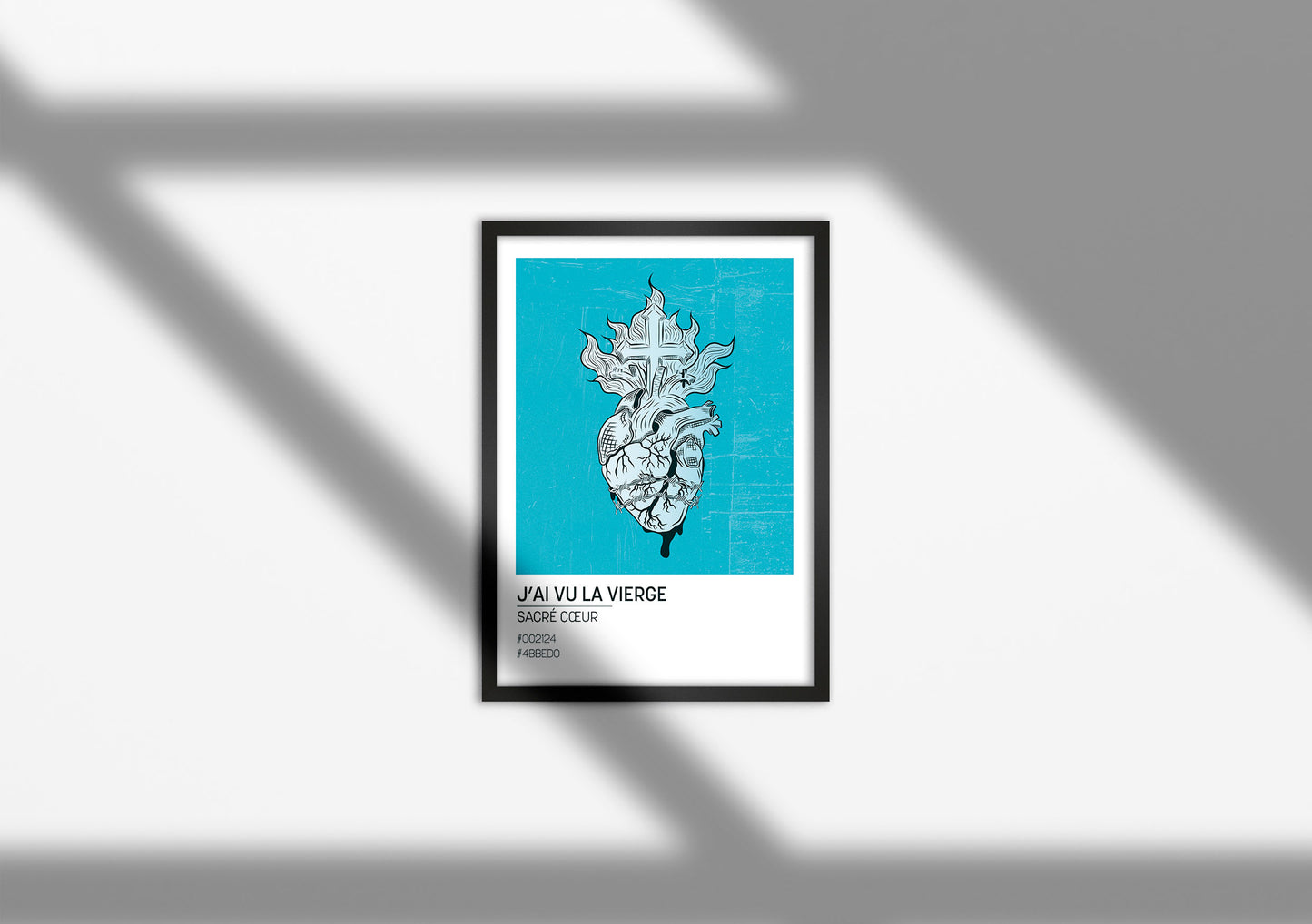 Affiche Sacré coeur - Format carte postale (10,5x14,8cm)