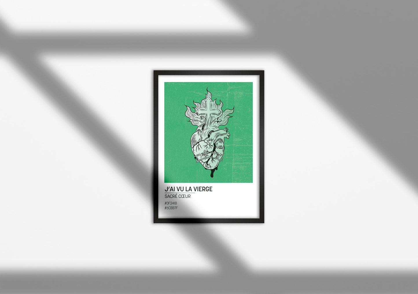 Affiche Sacré coeur - Format carte postale (10,5x14,8cm)