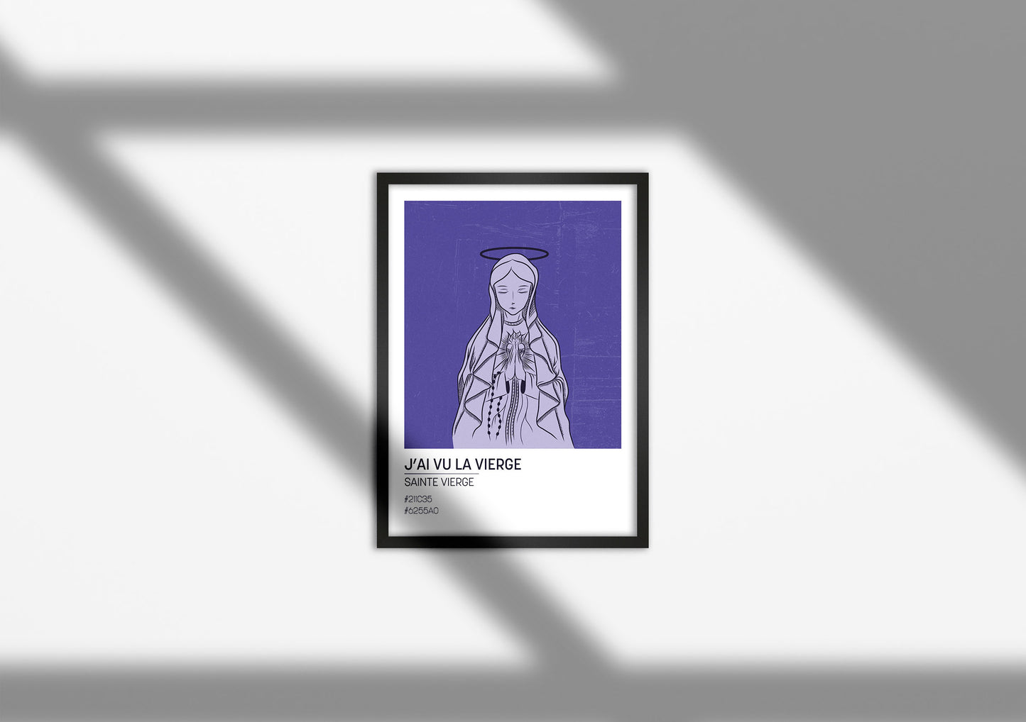 Affiche Sainte Vierge - Format carte postale (10,5x14,8cm)