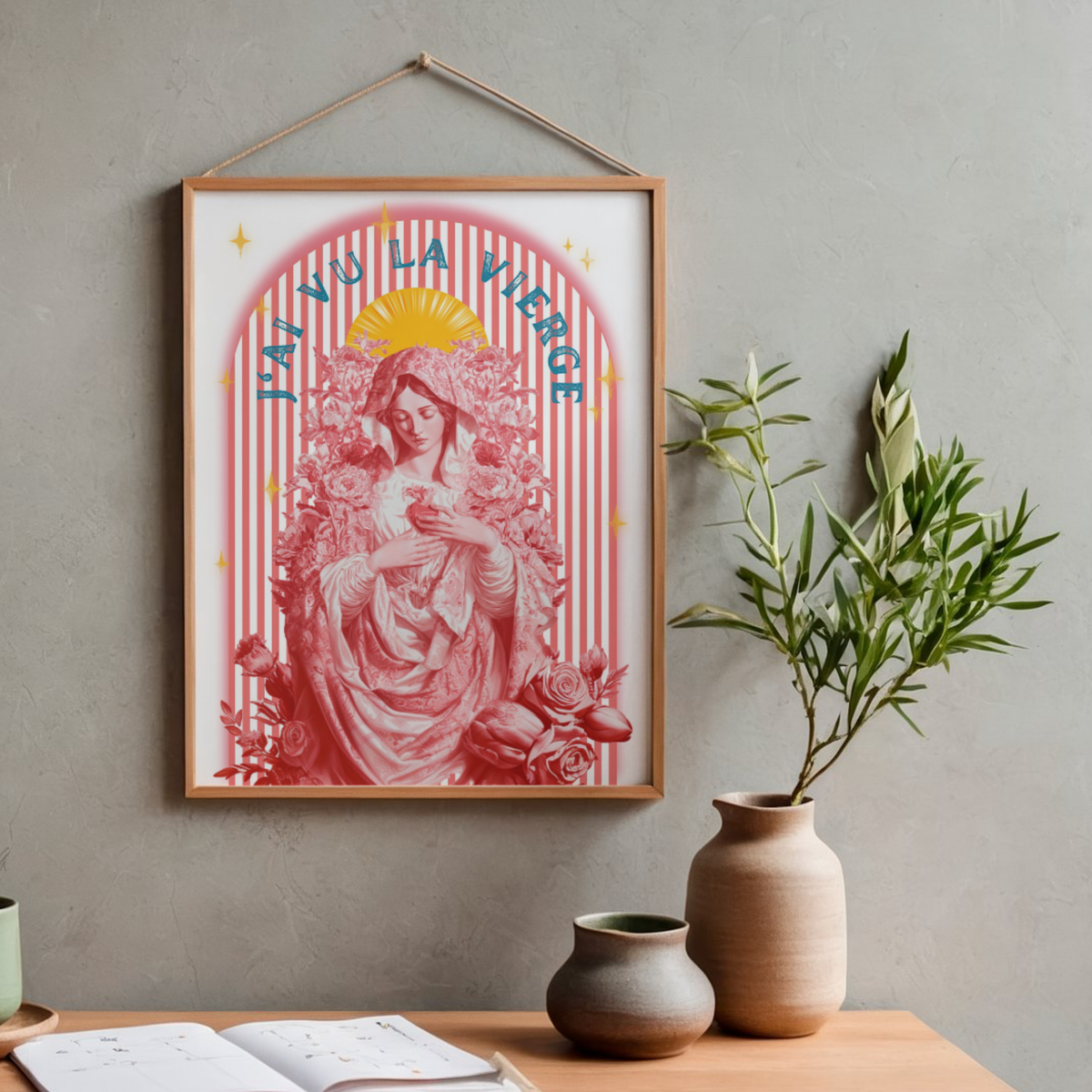 Affiche Sarah – Vierge Marie Pop &amp; Sacré | 4 modèles