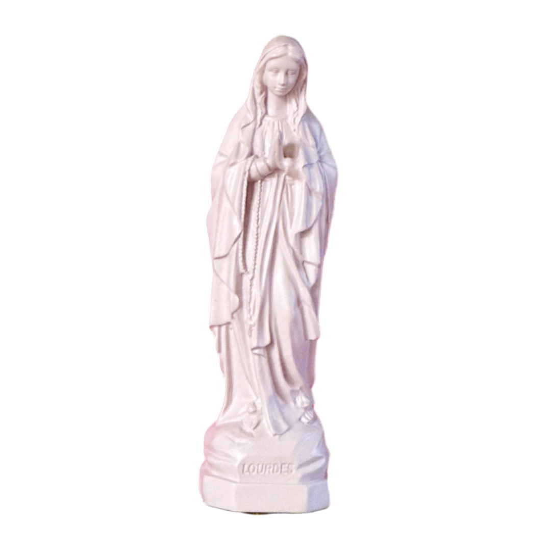 Interior decoration statuette Virgin Mary Lourdes 18 cm - timeless colors