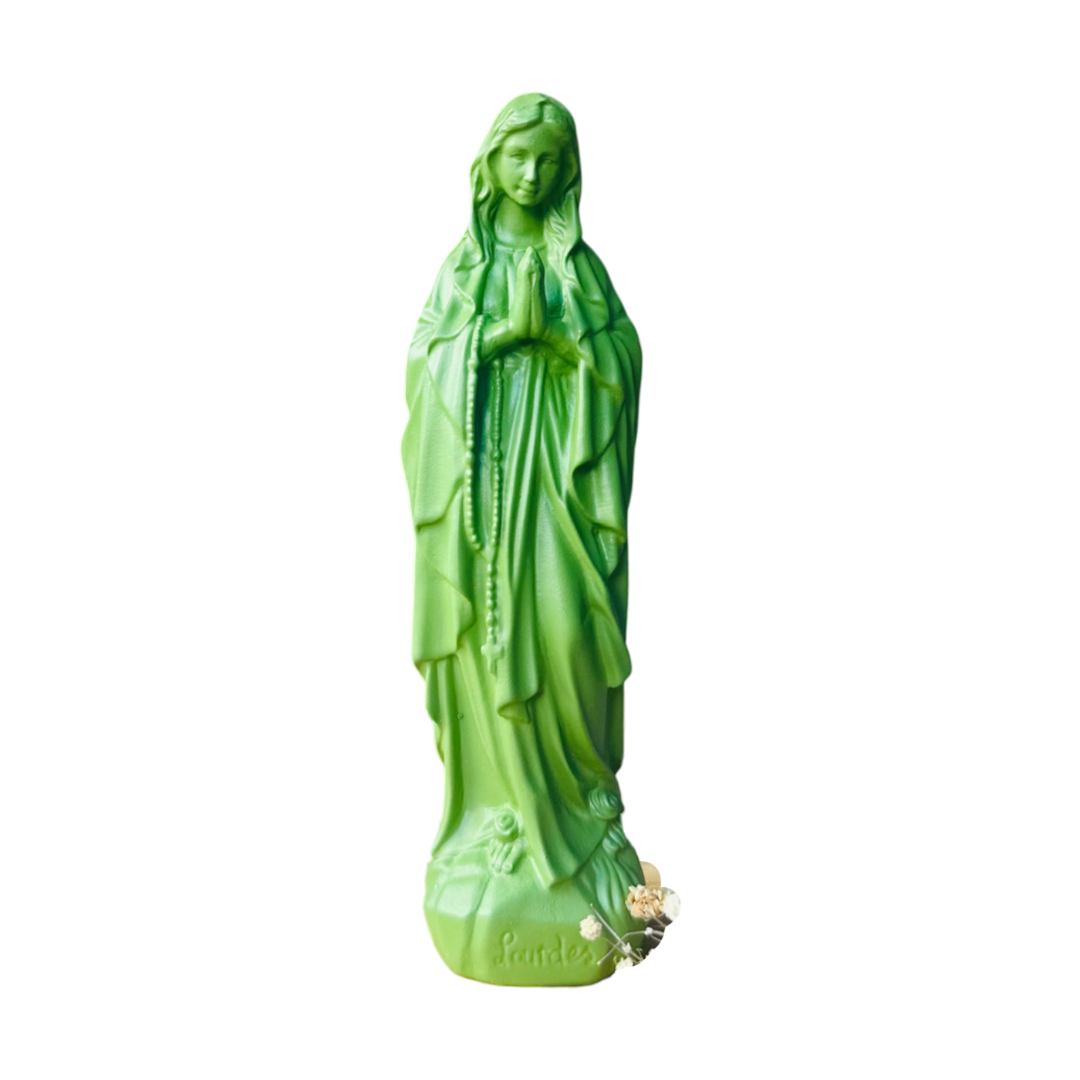 Interior decoration statuette Virgin Mary Lourdes 18 cm - timeless colors