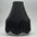 Abat-jour_boboboom en lurex noir et frange noir
