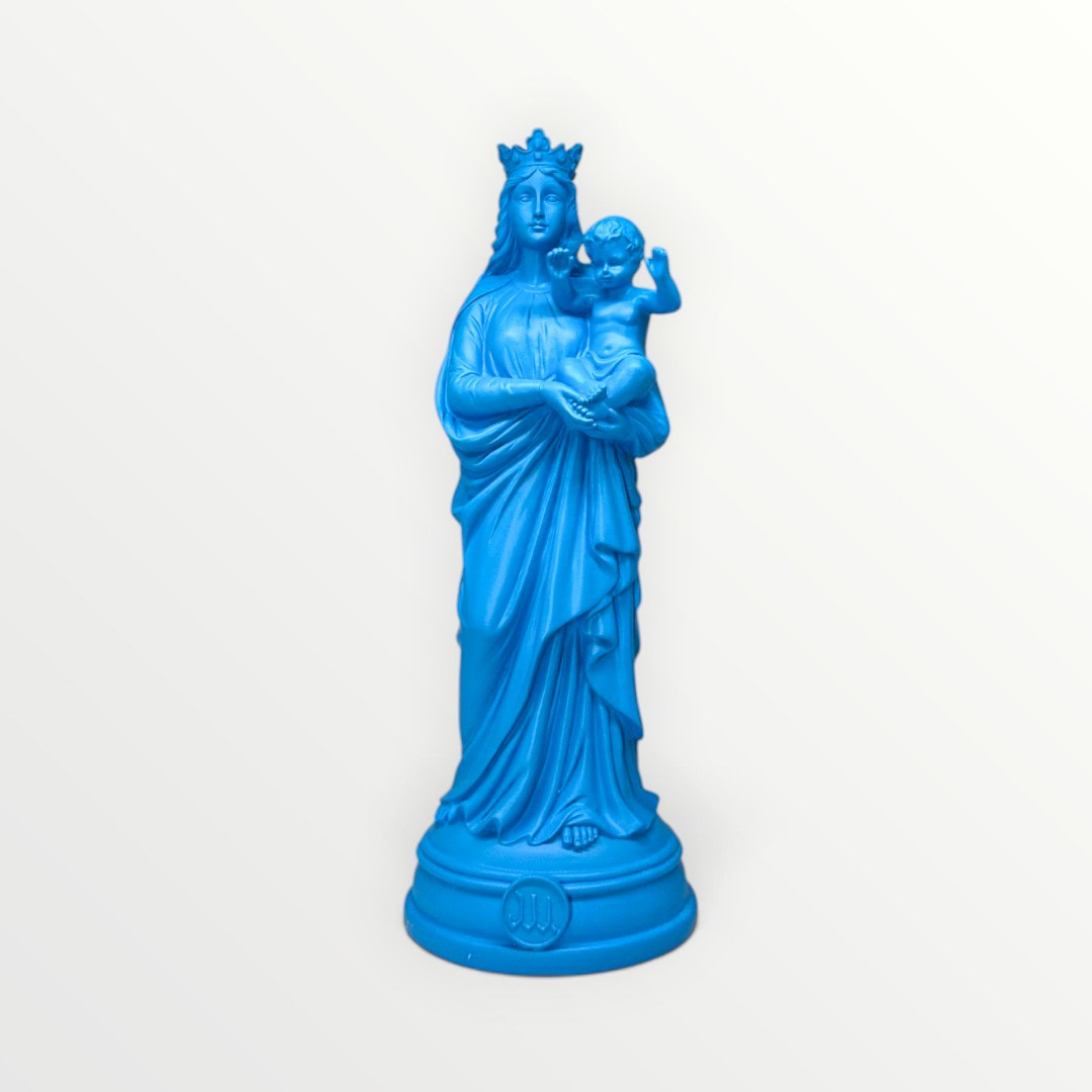 BONNE MÈRE 30CM COULEUR BLEU CELESTE