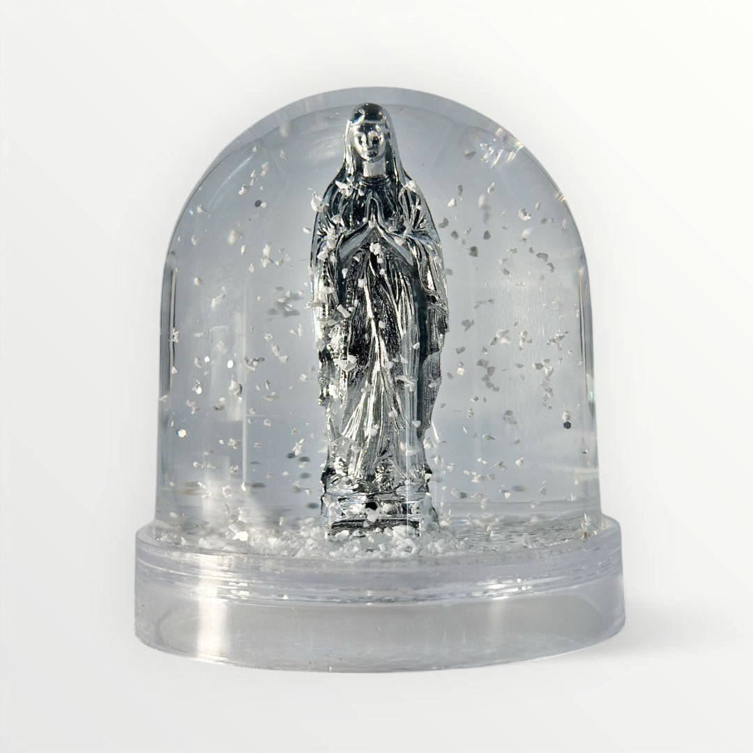 Virgin Mary snow globe