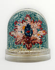 Snow globe printed ex-voto hand by Marie Hasma