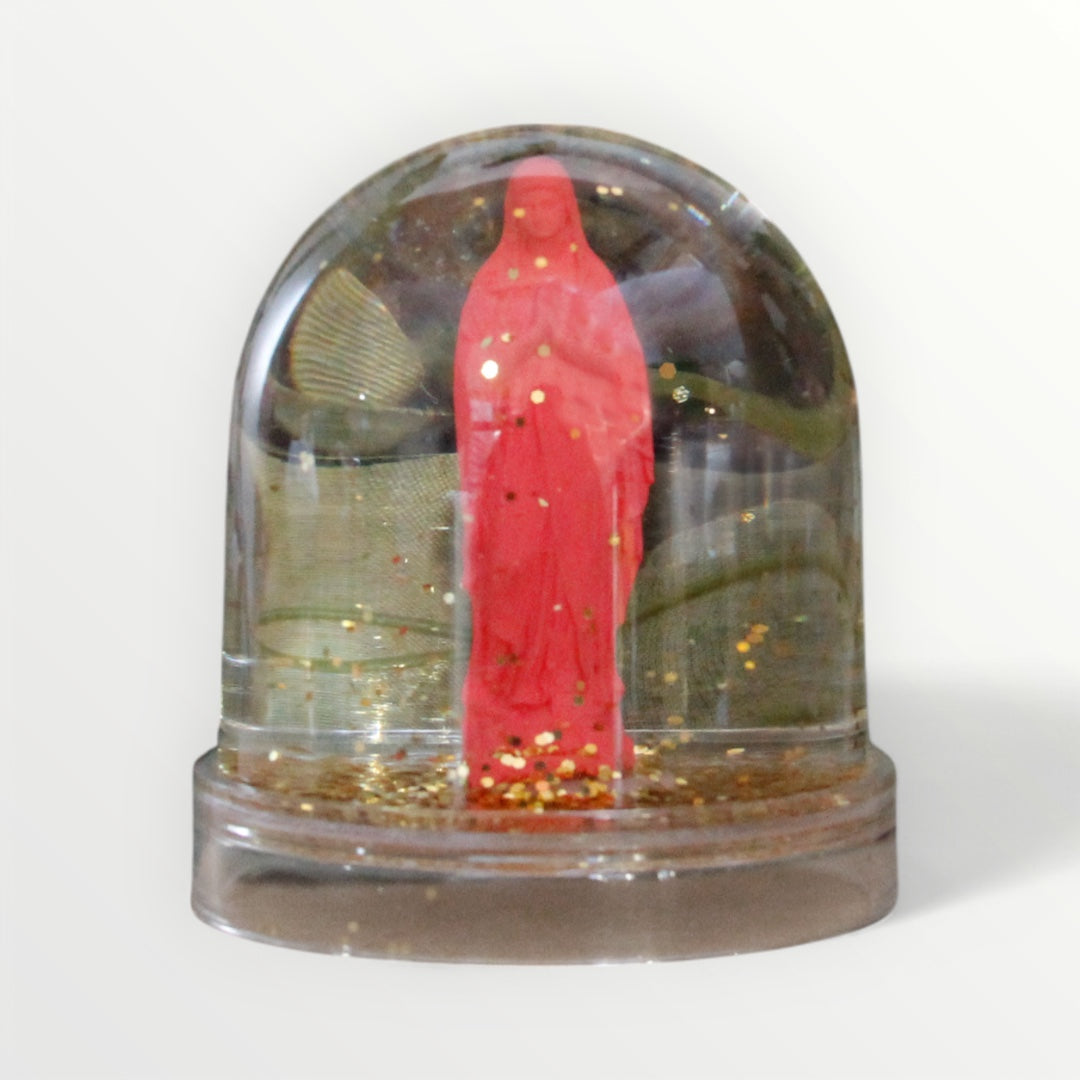 Virgin Mary snow globe