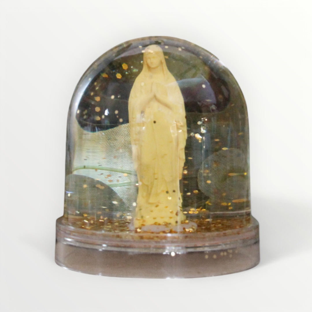 Virgin Mary snow globe