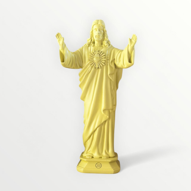 Statuette Jesus Loves You - Couleur Jaune