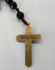 Chapelet Notre-Dame de Fatima en Malachite Reconstituée vue de dos