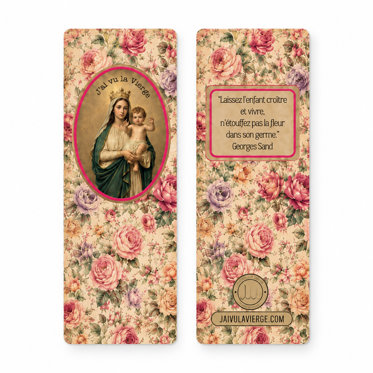 Marque-page – Papeterie J'ai vu la Vierge | 4 motifs