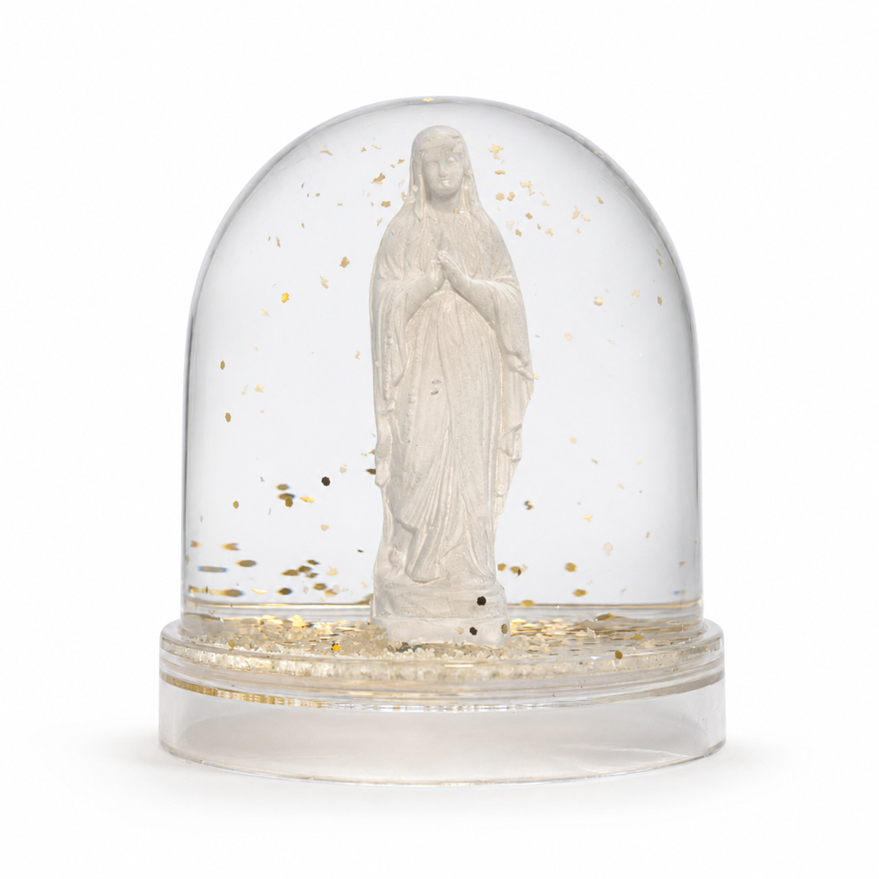 Virgin Mary snow globe