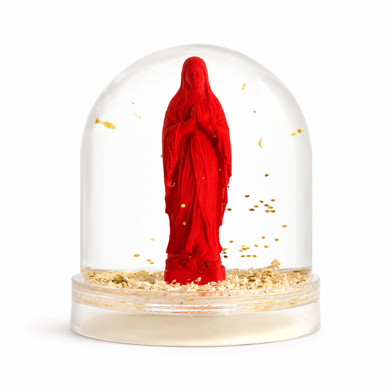 Virgin Mary snow globe
