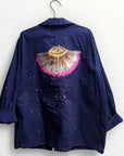 Eye of Kindness Chinese Blue Jacket