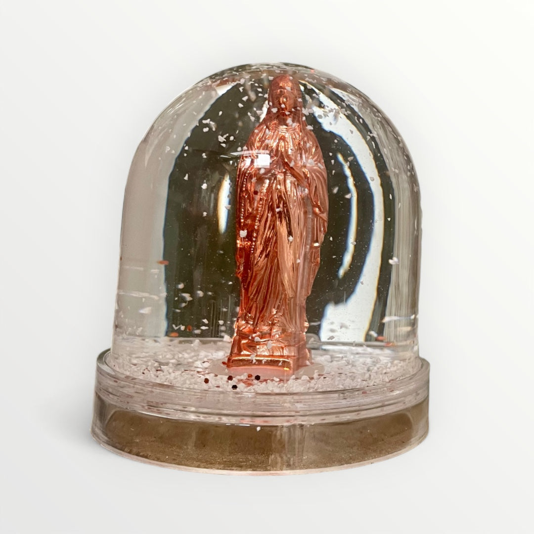 Virgin Mary snow globe