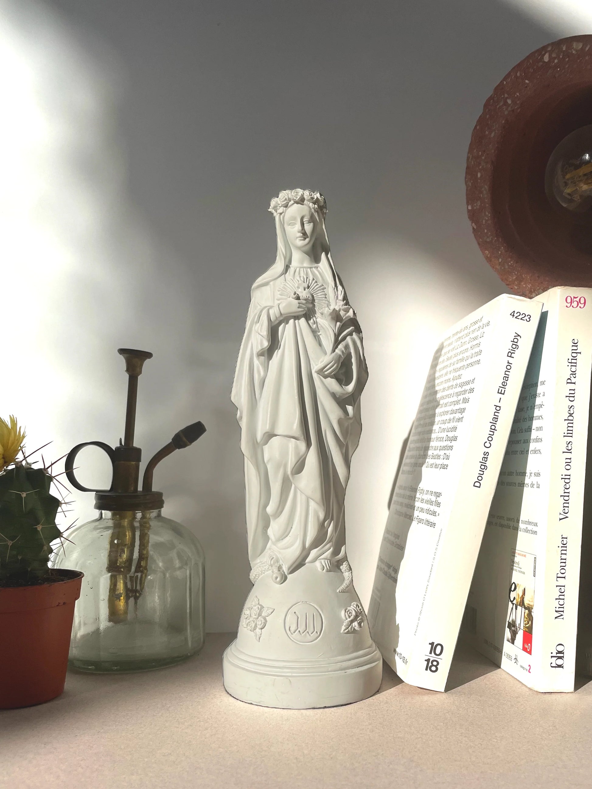 Statuettes Marie aux Fleurs lin